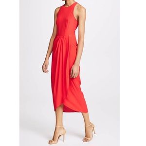 Yumi Kim So Social Midi Maxi Dress in Orange Sz Medium